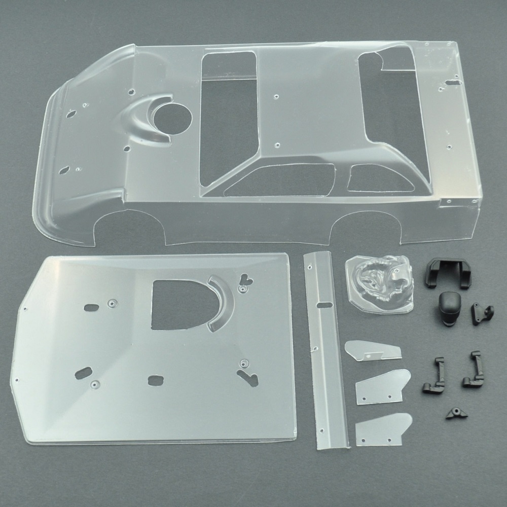 1RC Racing 6064 Body Set, Clear, 1/18 LM 2.0