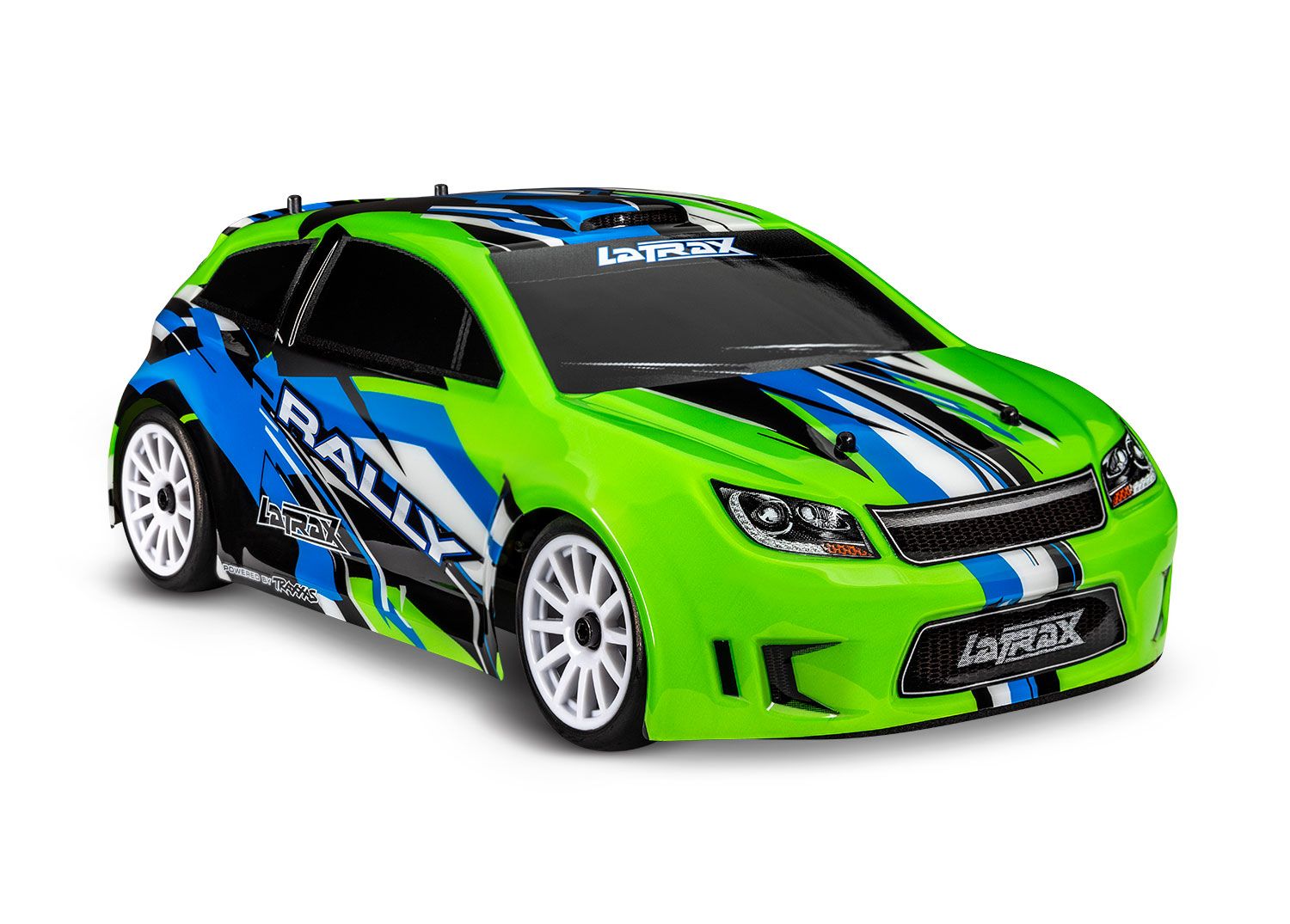 Traxxas 75054-5-GRNX LaTrax Rally: 1/18 Scale 4WD Electric Rally Racer