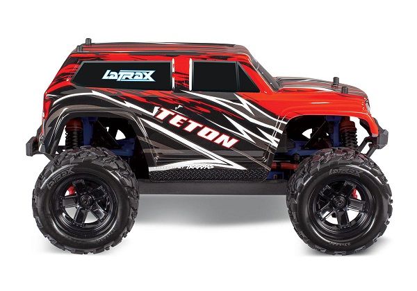 Traxxas 76054-5-REDX LaTrax Teton 1/18 4WD RTR Monster Truck (Red)