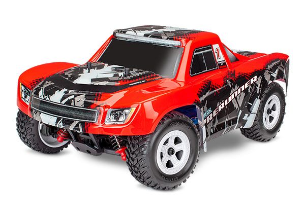 Traxxas 76064-5-REDX LaTrax Desert Prerunner Truck 1/18 Scale 4WD AC Wall Charge (Red)
