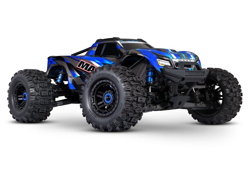 Traxxas 89086-4-BLUE Maxx 1/10 Scale 4WD Brushless Electric Monster Truck with TQi Radio System TSM