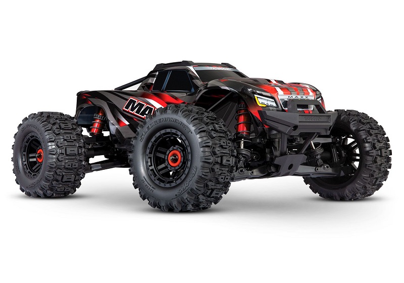 Traxxas 89086-4-RED Maxx: 1/10 Scale 4WD Brushless Electric Monster Truck with TQi Traxxas Link Enabled 2.4GHz Radio System & Traxxas Stability Management (TSM)