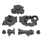 1RC Racing 3041 Rear End Cases, Black, 1/18 Super Mod