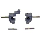 1RC Racing 3049 Front Spindles, Front Axle 2.0, 18th Mid, Spr, EDM