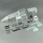 1RC Racing 6061 Body & Driver, Clear, 1/18 Super Mod