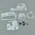 1RC Racing 6065 Body & Driver, Clear, 1/18 Sprint 4.0