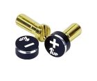 1UP 190412 LowPro Bullet Plugs & Grips 5mm Black Black