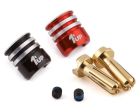 1UP Racing 1UP190435 Heatsink Bullet Plug Grips w/4mm Bullets (Black/Red)
