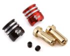 1UP Racing 1UP190436 Heatsink Bullet Plug Grips w/5mm Bullets (Black/Red)