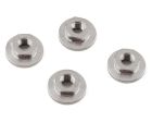 1UP Racing 1UP710801 Pro Duty Titanium 4mm Lockdown Wheel Nuts (Silver) (4)