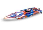Traxxas 57076-4-ORNGR Spartan Brushless 36' Race Boat with TQi Radio System with TSM