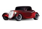 Traxxas 93044-4-RED Factory Five '33 Hot Rod Coupe 1/10 Scale AWD Electric Supercar with TQ 2.4GHz Radio System (Red)