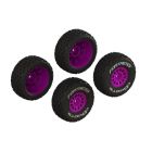 ARRMA -1570 dBoots 'FORTRESS' Tire Set Glued (Purple) (2 Pairs)