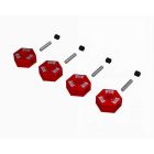 ARRMA -2982 12mm Wheel Hex set (Metal) 4pcs- Red