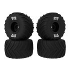 ARRMA -3115 dBoots Chevron MT Tire Set Glued (Black) (2 Pairs) - GROM