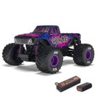 ARRMA 2137T3 1/16 QUAKE GROM 4X4 RTR Brushed Monster Truck (Battery & Charger Included), Purple