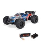 ARRMA 2508ST1 1/16 Mini KRATON 3S DSC 4X4 RTR Brushless Speed Truck (3S Battery & Charger Included) , Red/Blue