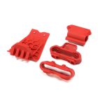 ARRMA 320777 Lower Skid And Bumper Mount Set - Red