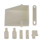 Team Associated 7811 RC10 Battery Cup, Servo, Body, Antenna Mount