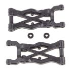 Team Associated 91874 RC10B6.2 Factory Team Rear Suspension Arms, 75mm, Carbon Fiber