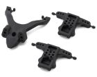 Team Associated 92587 RC10B7.1 FT Top Plate and Ballstud Mounts, Carbon