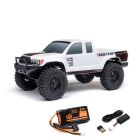Axial -1219T1 1/24 SCX24 Base Camp 4x4 Rock Crawler Brushed RTR - White