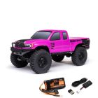 Axial -1219T3 1/24 SCX24 Base Camp 4x4 Rock Crawler Brushed RTR - Pink