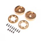 Axial -2201 Portal Cvr & Wghts, Brass(122.4g,34.6g ea), AF16P: AXP8