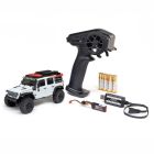 Axial -2261T2 1/30 SCX30 Jeep Wrangler JLU 4X4 RTR Brushed Rock Crawler (Battery & Charger Included), White