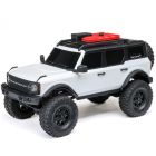 Axial 00006V2T4 1/24 SCX24 Ford Bronco 4X4 RTR Brushed Rock Crawler (Battery & Charger Included), White