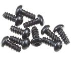Axial AXA0422 M2.6x6mm Hex Socket Tapping Button Head Yeti Junior Black (10pcs)