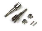BlackZon 540241 Rear Wheel Axles (Steel/2pcs) 