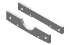 Team Corally 00180-238 Suspension Arm Mount - Rear - Aluminum - 1 set: Dementor, Kronos, Python, Shogun