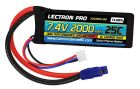 Common Sense RC 2S2000-25E Lectron Pro 7.4V 2000mAh 25C Lipo Battery with EC3