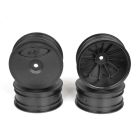 DE Racing DERSB4A4B Speedline Buggy Wheels, Black, Front, for Associated B64/B64D and TLR 22 3.0/4.0 (4pcs)