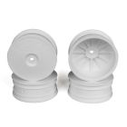 DE Racing DERSB4A4W Speedline Buggy Wheels, White, Front, for Associated B64/B64D and TLR 22 3.0/4.0 (4pcs)