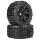 Duratrax 565010 Brutus F/R 5.7" Monster Truck Tires MTD 24mm Black Ripper (2)