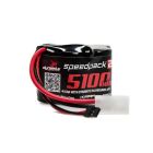Dynamite DYNB2442 BAJA 5B Hump Receiver Pack Speedpack2 6V 5100mAh 5C NiMH Battery 