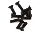 EcoPower -H-2203 3mm "High Strength" Steel Flat Head Screws (10) (3x10mm)