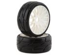 GRP Tires GRPGTJ03-XM7 GT - TO3 Revo Belted Pre-Mounted 1/8 Buggy Tires (White) (2) (XM7)