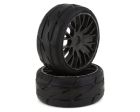 GRP Tires GRPGTX03-XM7 GT - TO3 Revo Belted Pre-Mounted 1/8 Buggy Tires (Black) (2) (XM7)