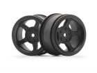 HPI Racing HPI160337 Vintage TA2 Wheels 31mm Black Wheels, 6mm Offset (2pcs)