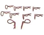 Hot Racing AC01B07 Body Clips with 90 Degree Bend (10)(Purple)