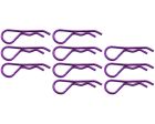 Works for Competition AC03M07 Purple Bent Body Clips 35.7mm long 1.8mm wire (10)