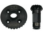 Hot Racing GRM9302R 30/12T Steel Helical Diff Ring/Pinion Rear Gear Set Grom