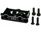 Hot Racing RACM03R01 Black Aluminum Rear Bumper Mount Ascent 18