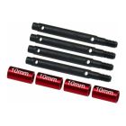 Hot Racing RACM39W10 +10mm Steel Portal Drive Stub Axles Ascent 18