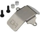 Hot Racing SSCXT331C Stainless armor skid plate (1) SCX 2