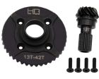 Hot Racing 42T/13T STEEL HELICAL DIFF RING/PINION REAR GEAR TRA X MAXX