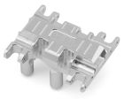 Hot Racing SXTY38LH08 CLEAR ANODIZED T6 ALUMINUM CENTER GEAR BOX MOUNT: AXIAL SCX30